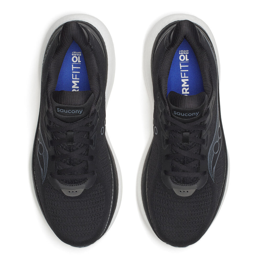 Saucony Triumph 23 Men's Running Shoes (2E Width) - Black/White