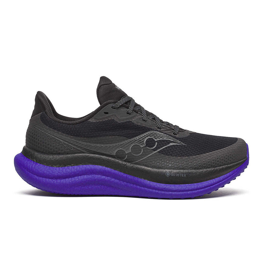 Saucony Triumph 23 GORE-TEX Men's Running Shoes - Black/Regal