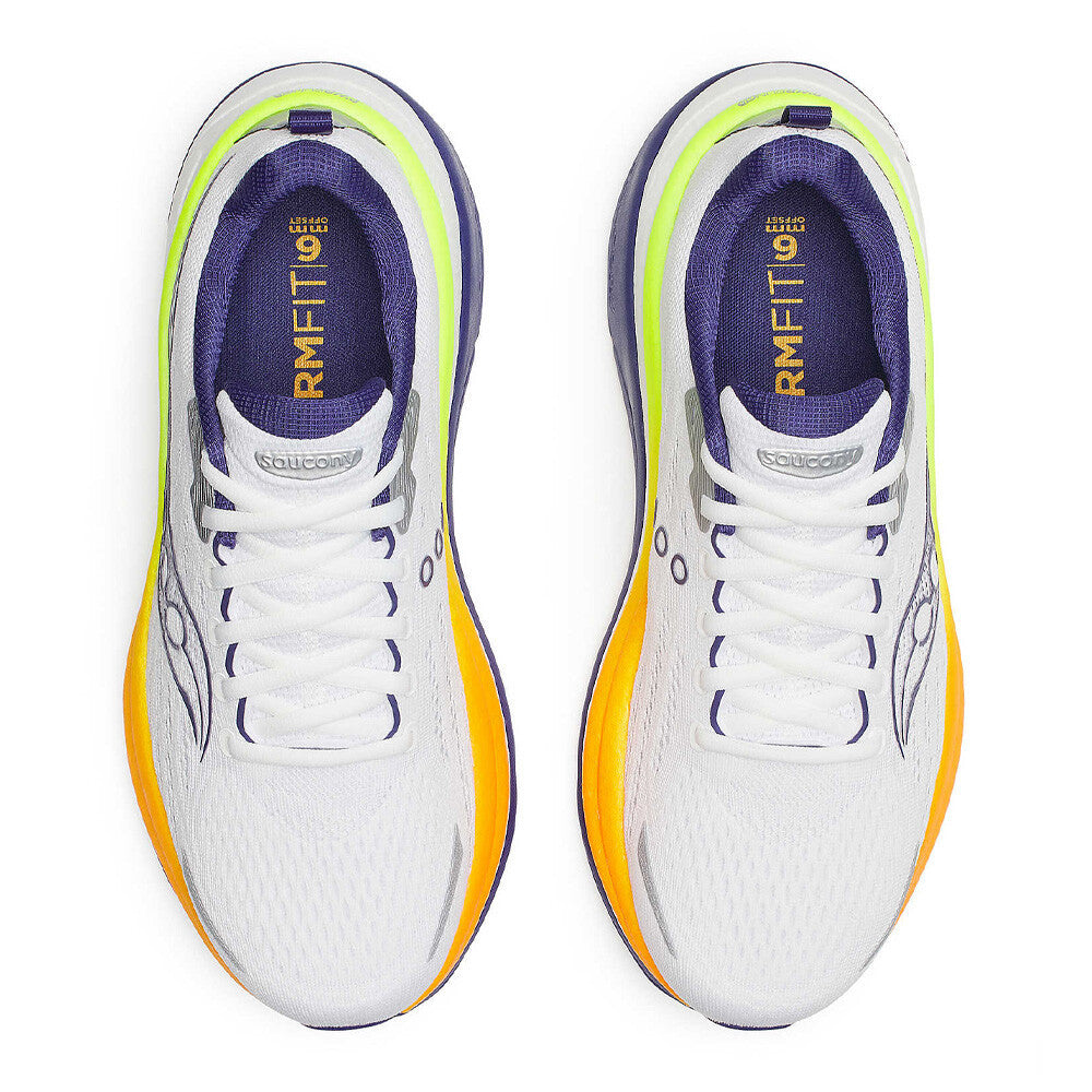 Saucony Hurricane 25 Men's Running Shoes - White/Frigid