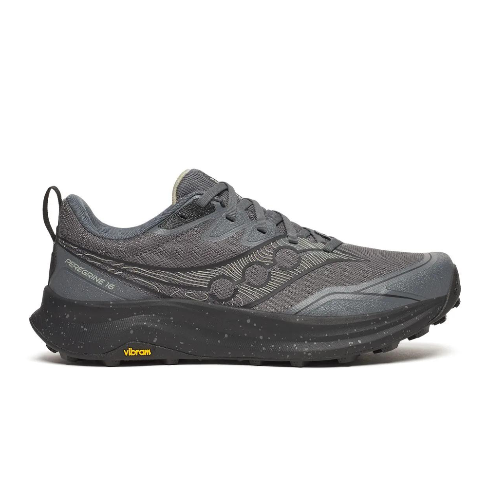 Saucony Peregrine 16 Men's Trail Running Shoes (2E Width) - Carbon/Black