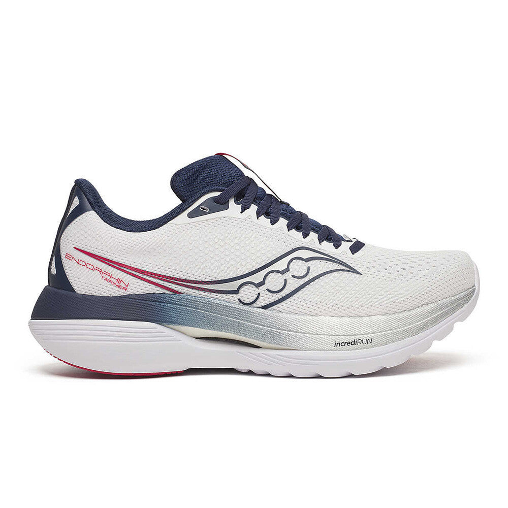 Saucony Endorphin Trainer Men's Running Shoes - White/Navy