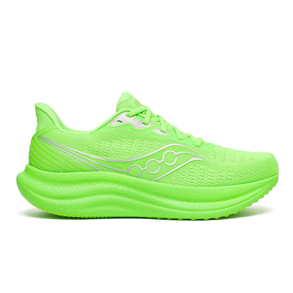 Saucony Triumph 23 Men's Running Shoes - Slime/Silver