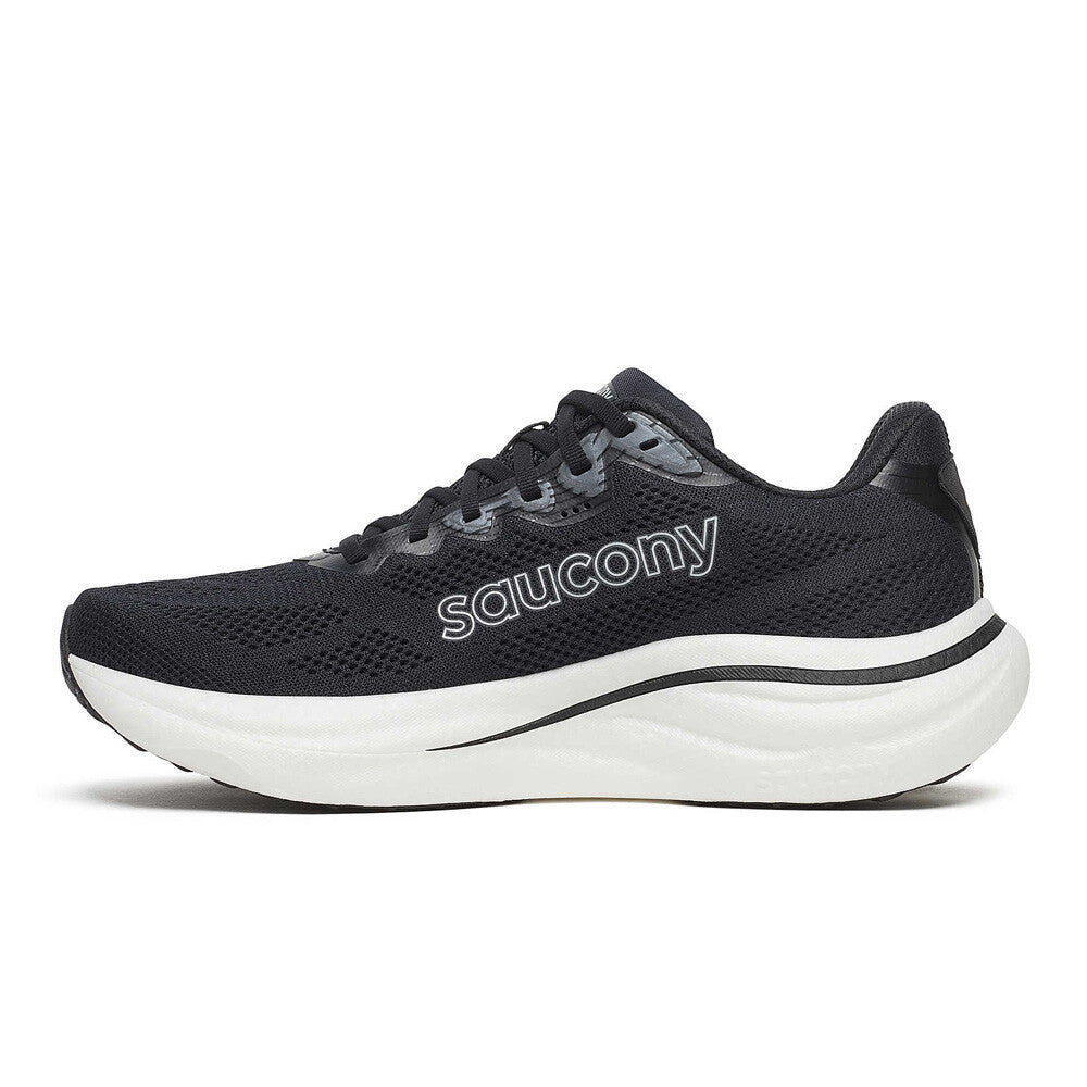 Saucony Ride 19 Men's Running Shoes - Black/Silver