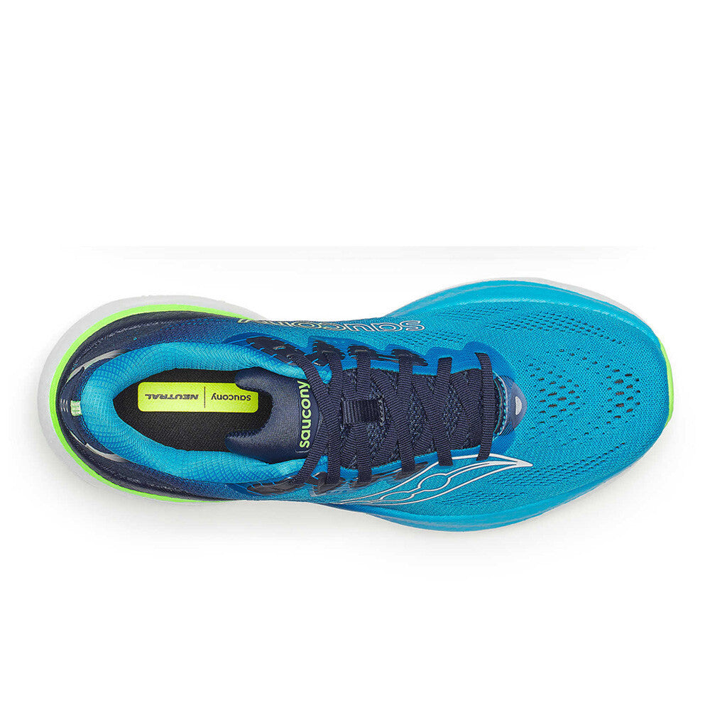 Saucony Ride 19 Men's Running Shoes - Cobalt/Slime