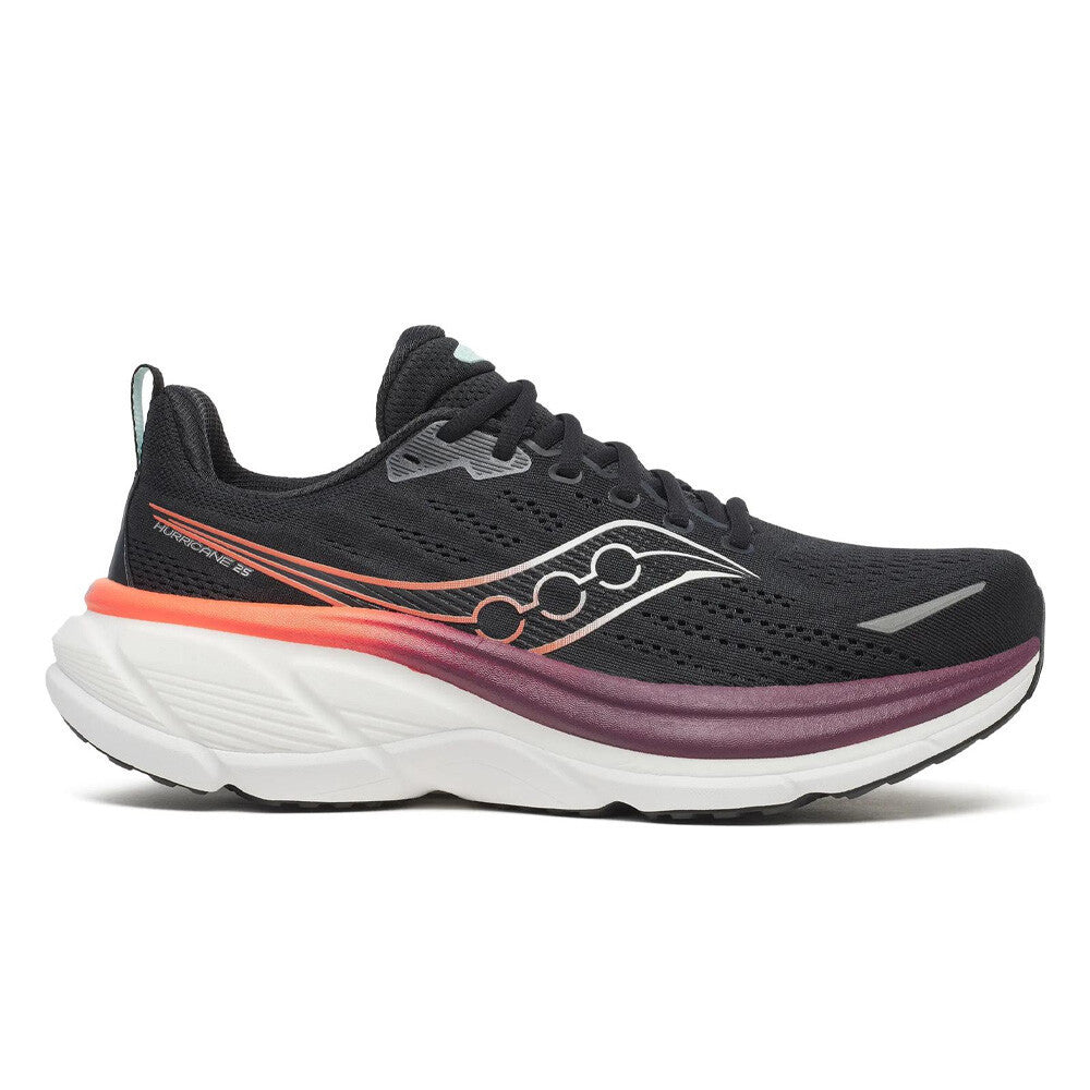 Saucony Hurricane 25 Men's Running Shoes - Black/Crimson