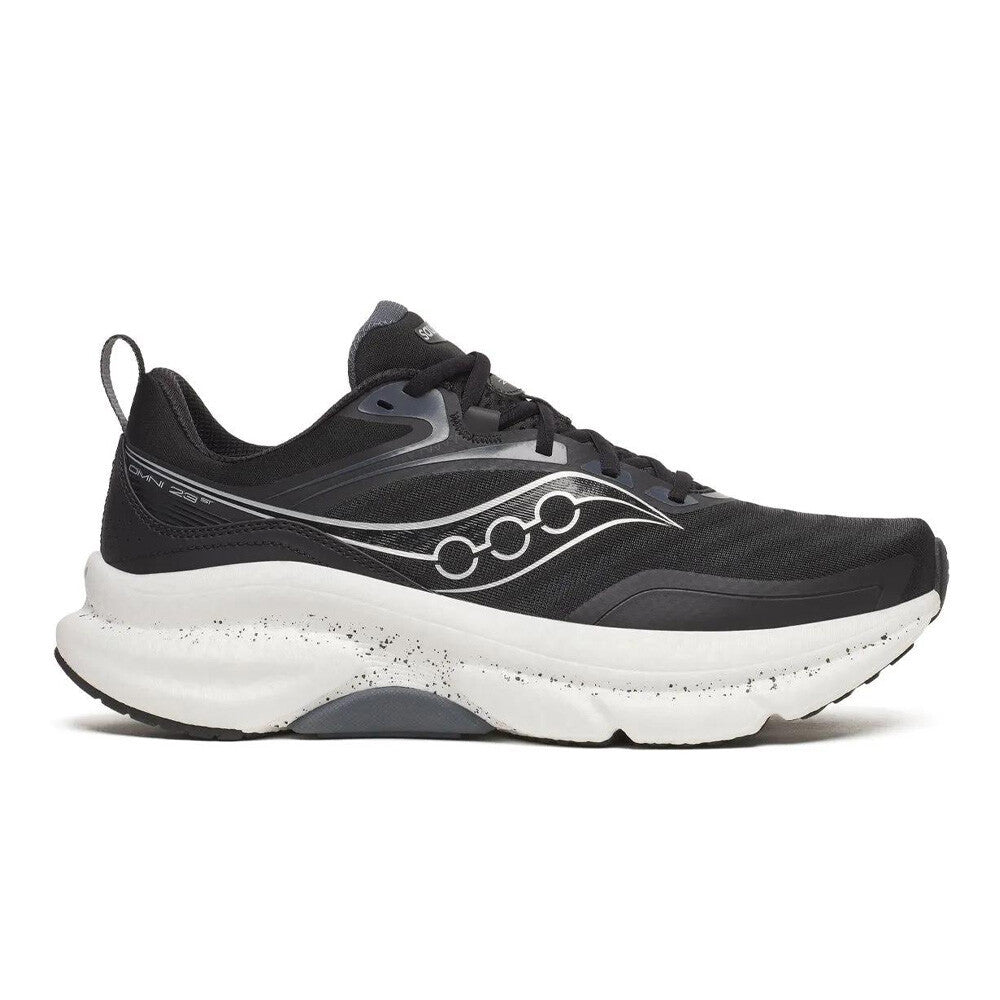 Saucony Omni 23 ST Men's Running Shoes - Black/Silver