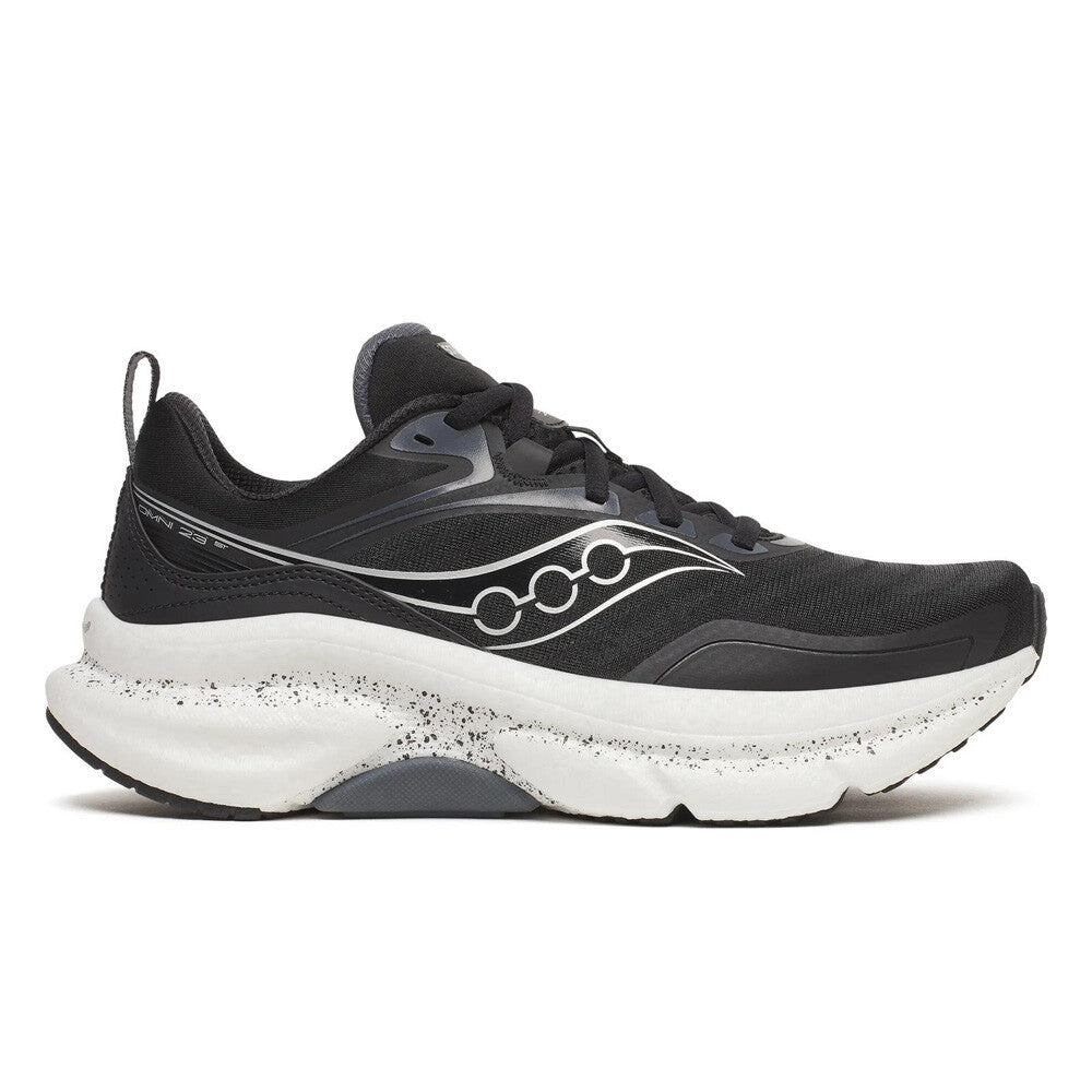 Saucony Omni 23 ST Women's Running Shoes - Black/Silver