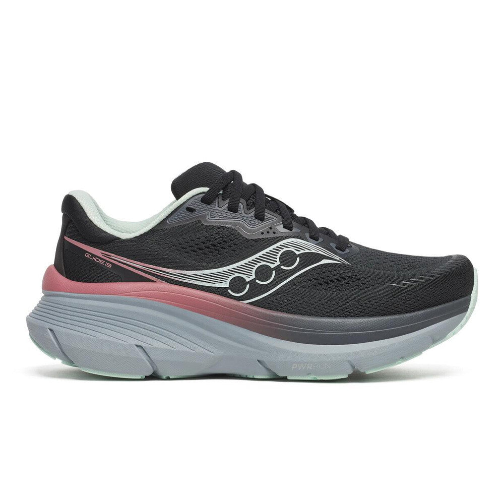 Saucony Guide 19 Women's Running Shoes - Black/Calm