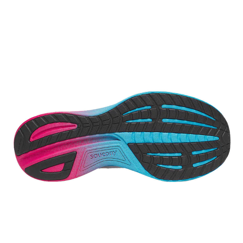 Saucony Ride 18 Women's Running Shoes - White/Aqua/Pink