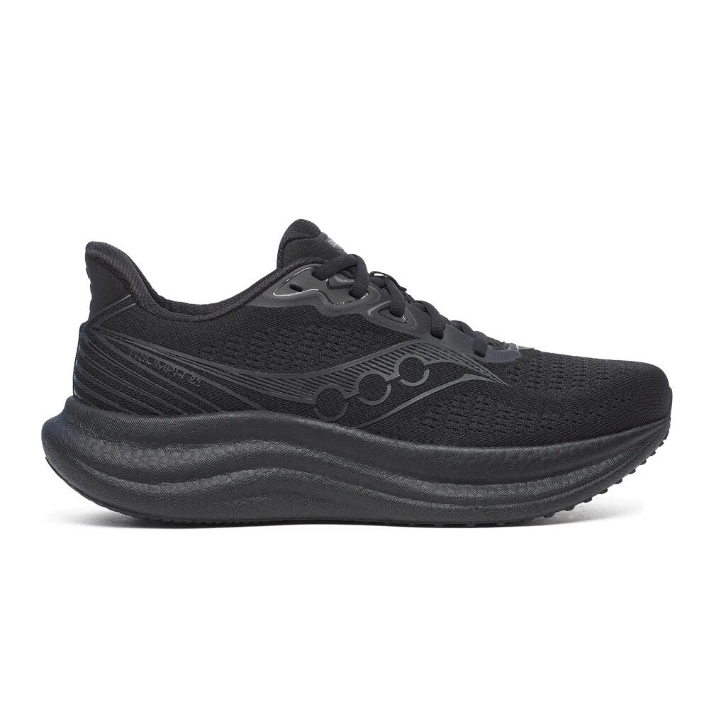 Saucony Triumph 23 Men's Running Shoes (2E Width) - Triple Black