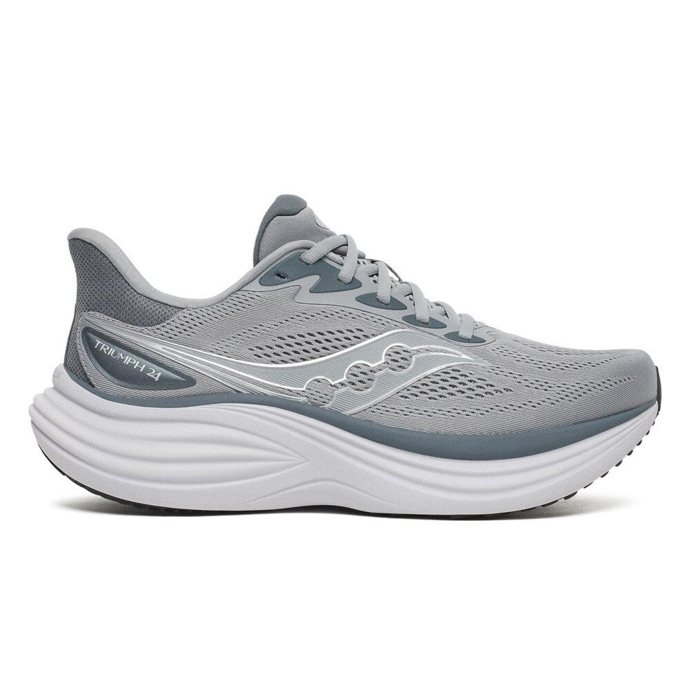 Saucony Triumph 24 Men's Running Shoes - Fossil/Gunmetal