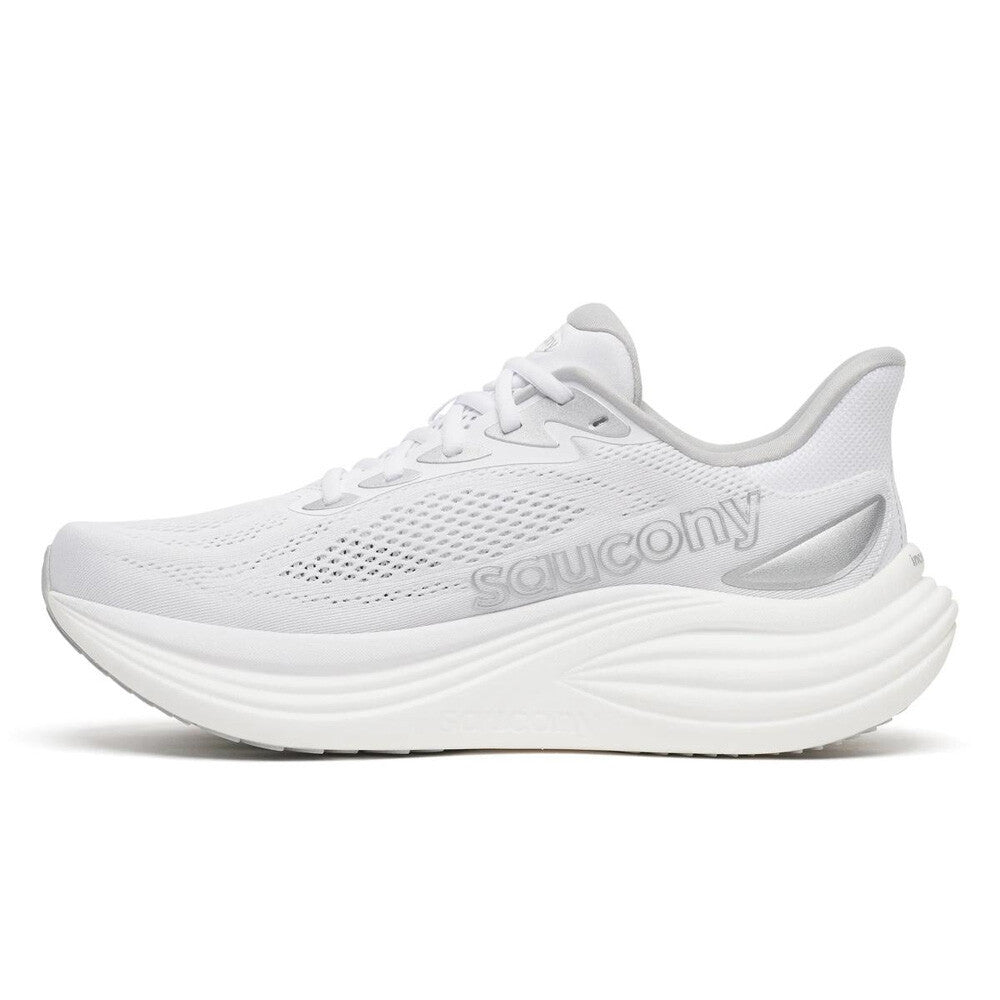 Saucony Triumph 24 Men's Running Shoes - White/Silver