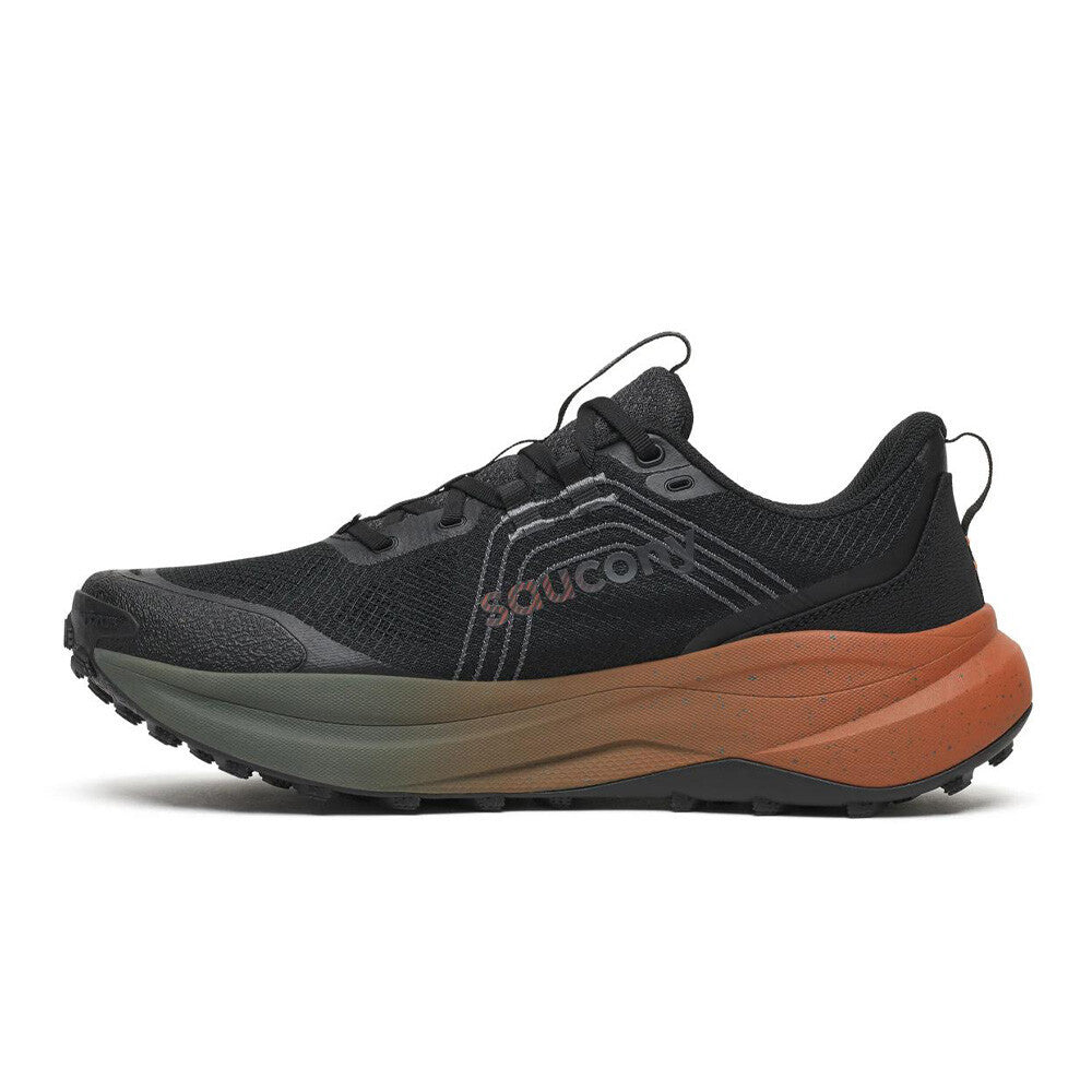 Saucony Xodus Ultra 4 Men's Trail Running Shoes - Black/Rust