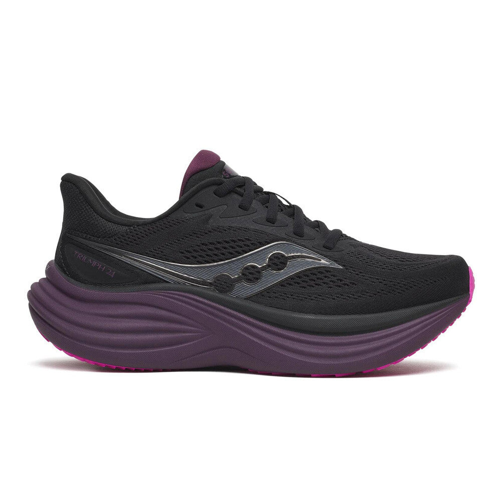 Saucony Triumph 24 Women's Running Shoes - Black/Syrup