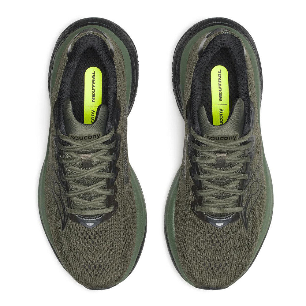 Saucony Ride 19 Men's Running Shoes - Fatigue/Black