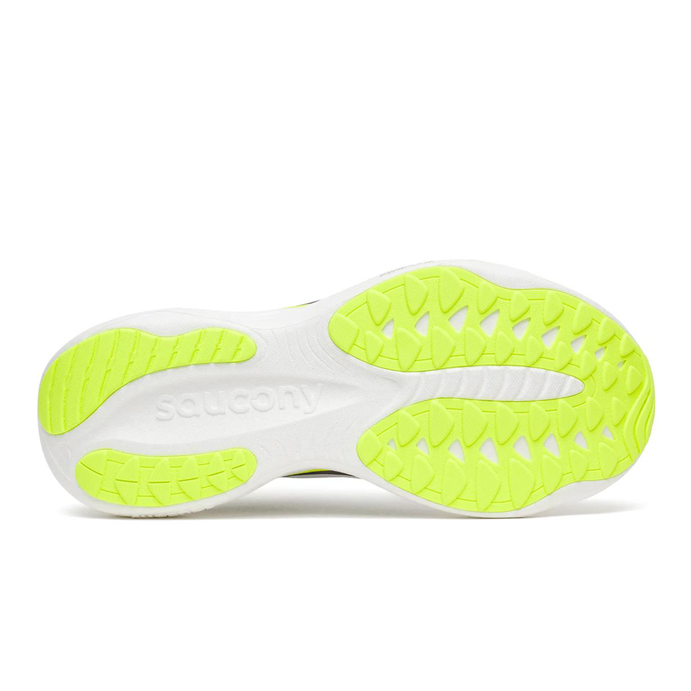 Saucony Ride 19 Men's Running Shoes - White/Citron