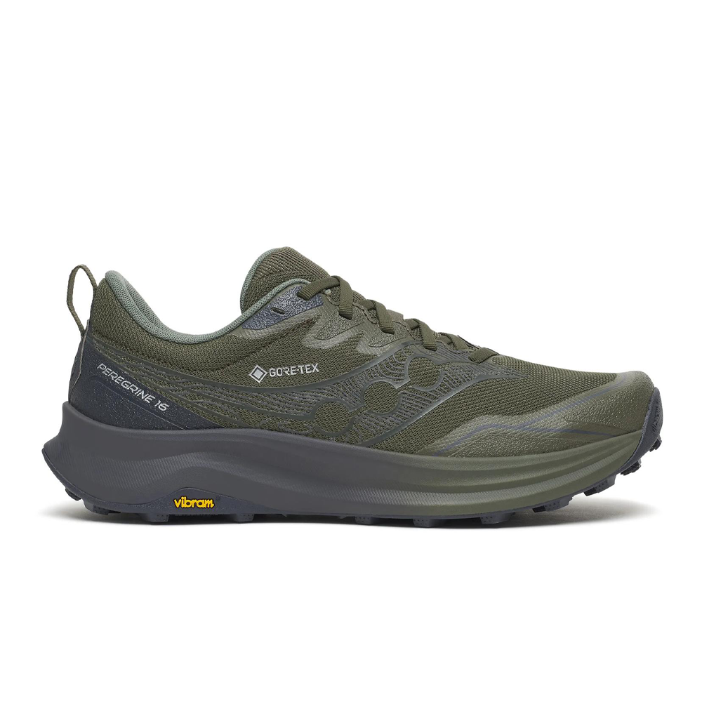 Saucony Peregrine 16 GORE-TEX Men's Trail Running Shoes - Fatigue/Ebony