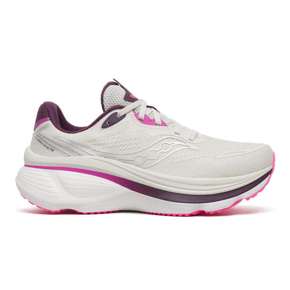 Saucony Hurricane 26 Women's Running Shoes - Quartz/Eggplant