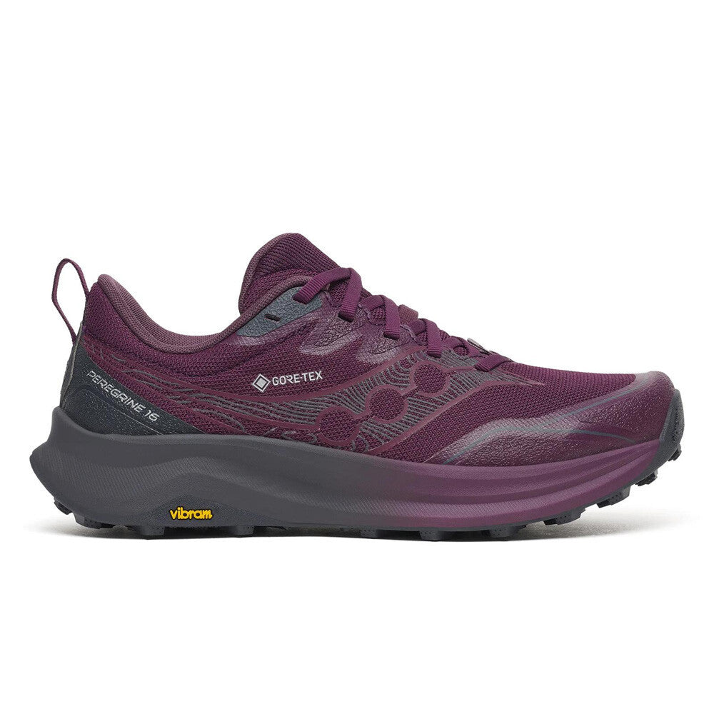 Saucony Peregrine 16 GORE-TEX Women's Trail Running Shoes - Eggplant/Ebony