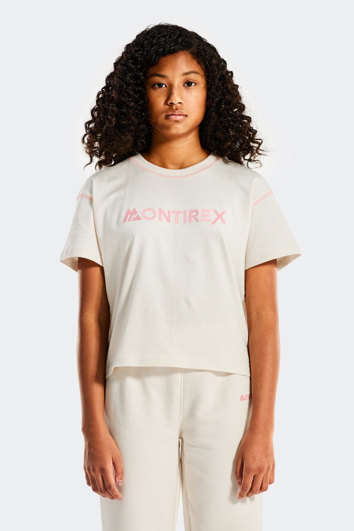 Montirex Girls' Highlight Graphic T-Shirt - Coconut Milk