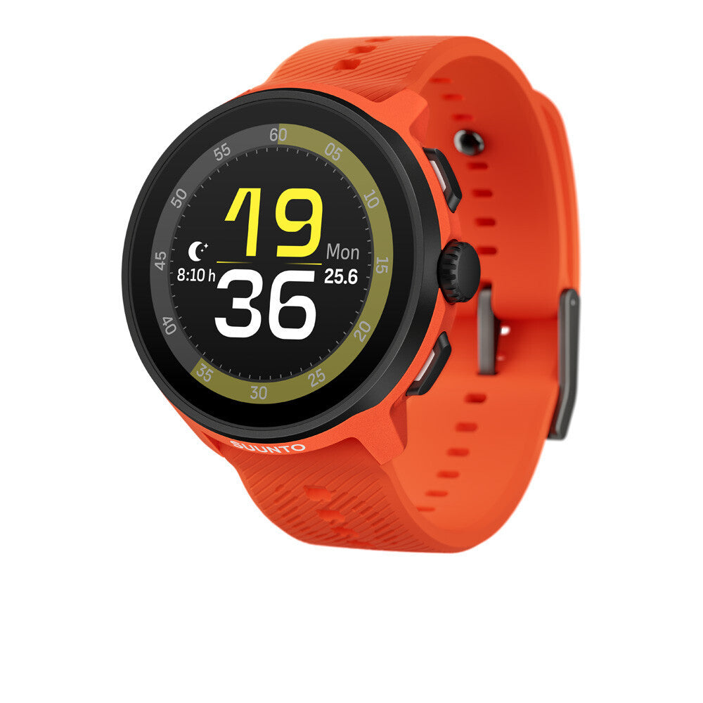 Suunto Run GPS Watch with Silicone Strap - Coral Orange