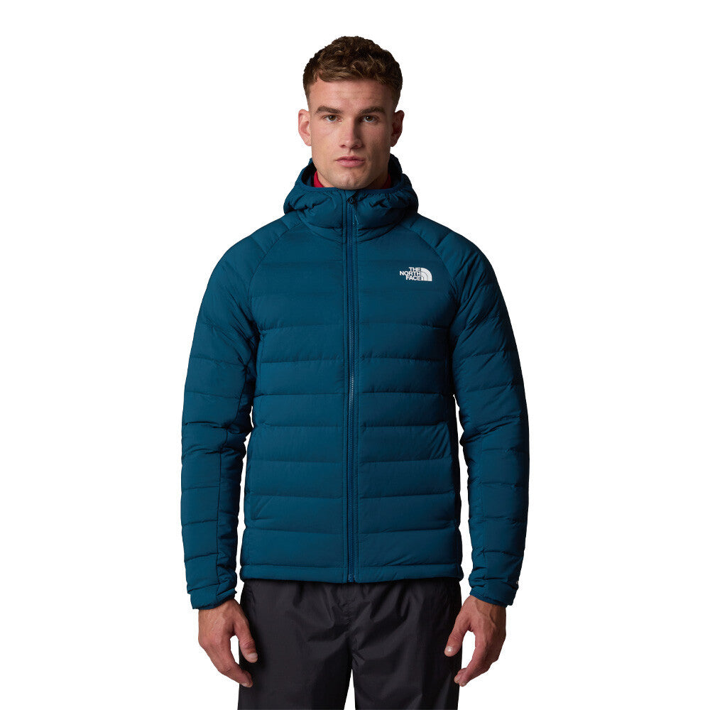 The North Face Belleview Stretch Down Hooded Men's Jacket - Midnight Petrol