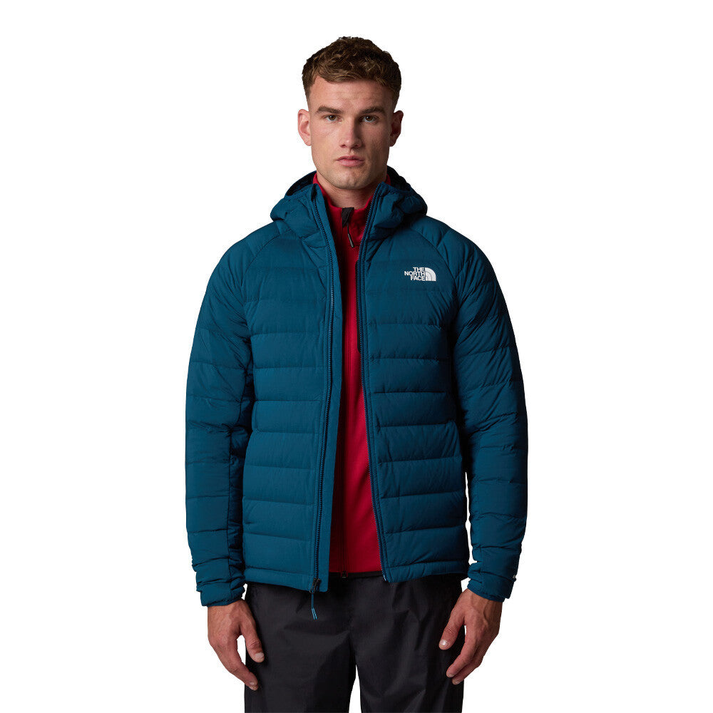 The North Face Belleview Stretch Down Hooded Men's Jacket - Midnight Petrol