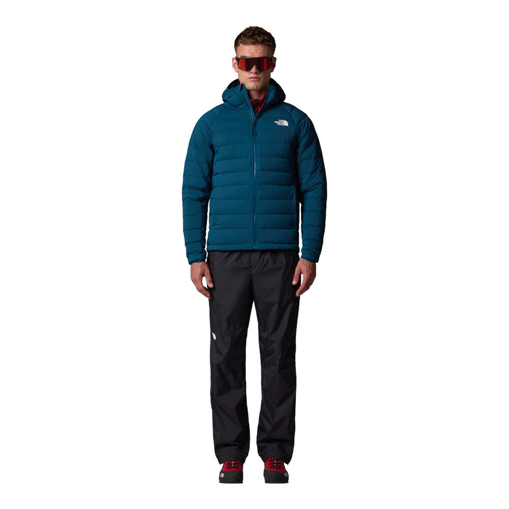 The North Face Belleview Stretch Down Hooded Men's Jacket - Midnight Petrol