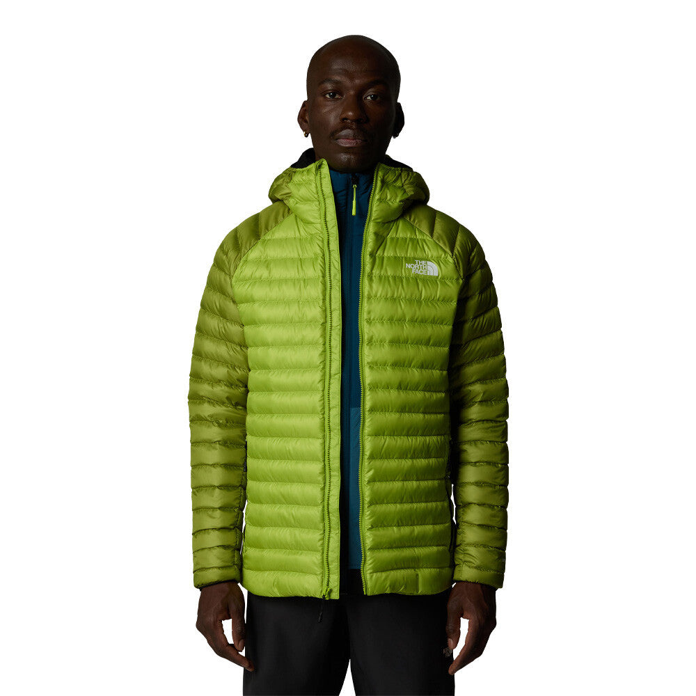 The North Face Bettaforca Hooded Down Men's Jacket - Meadow Grass/Oak Green