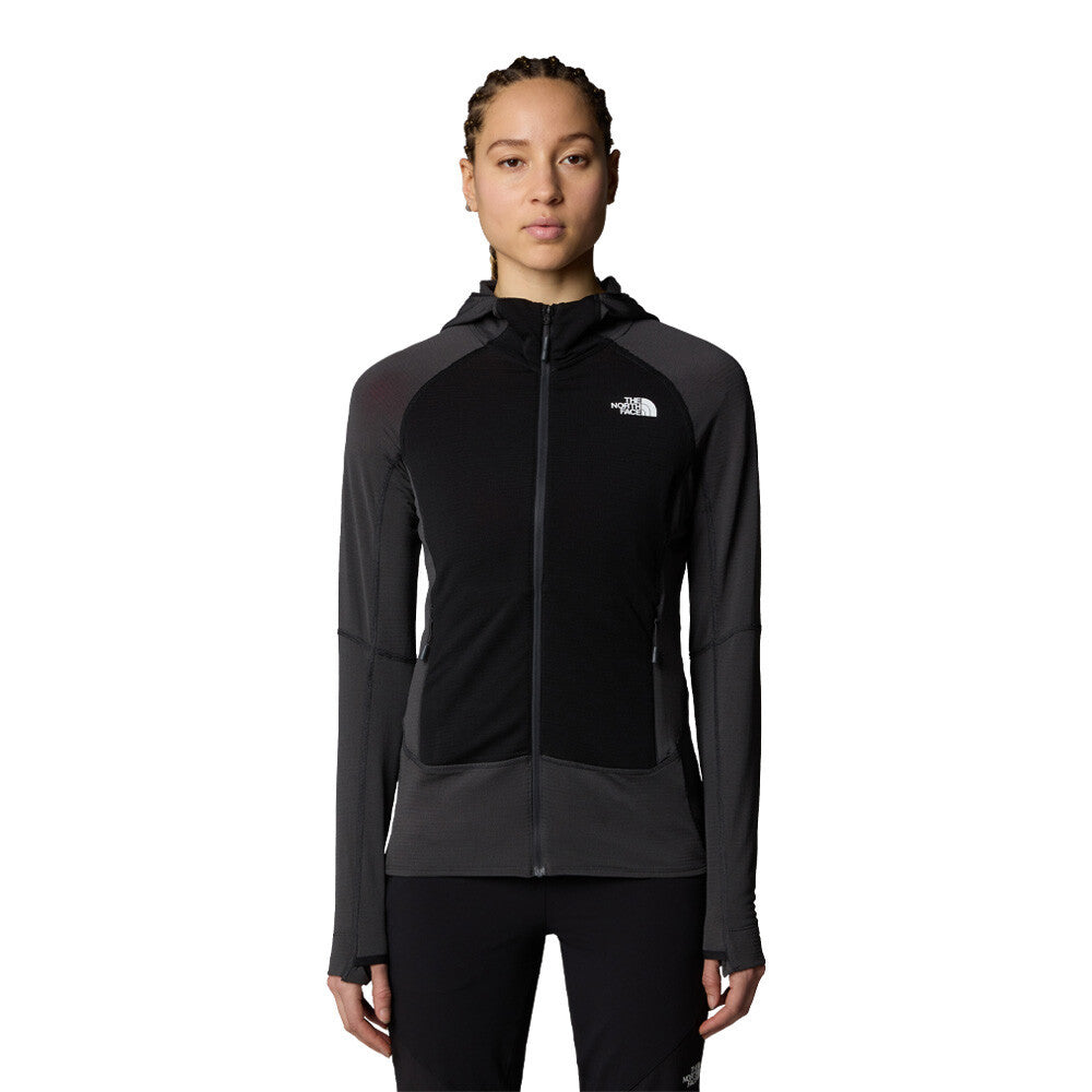 The North Face Bolt Polartec Hooded Women's Jacket - Asphalt Grey/Black