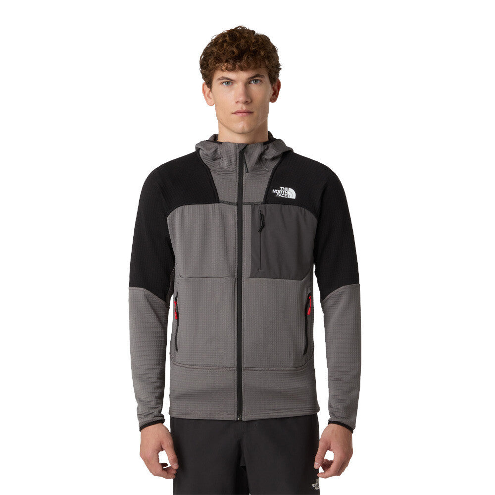 The North Face Stormgap Power Grid Hooded Men's Jacket - Smoked Pearl/Black