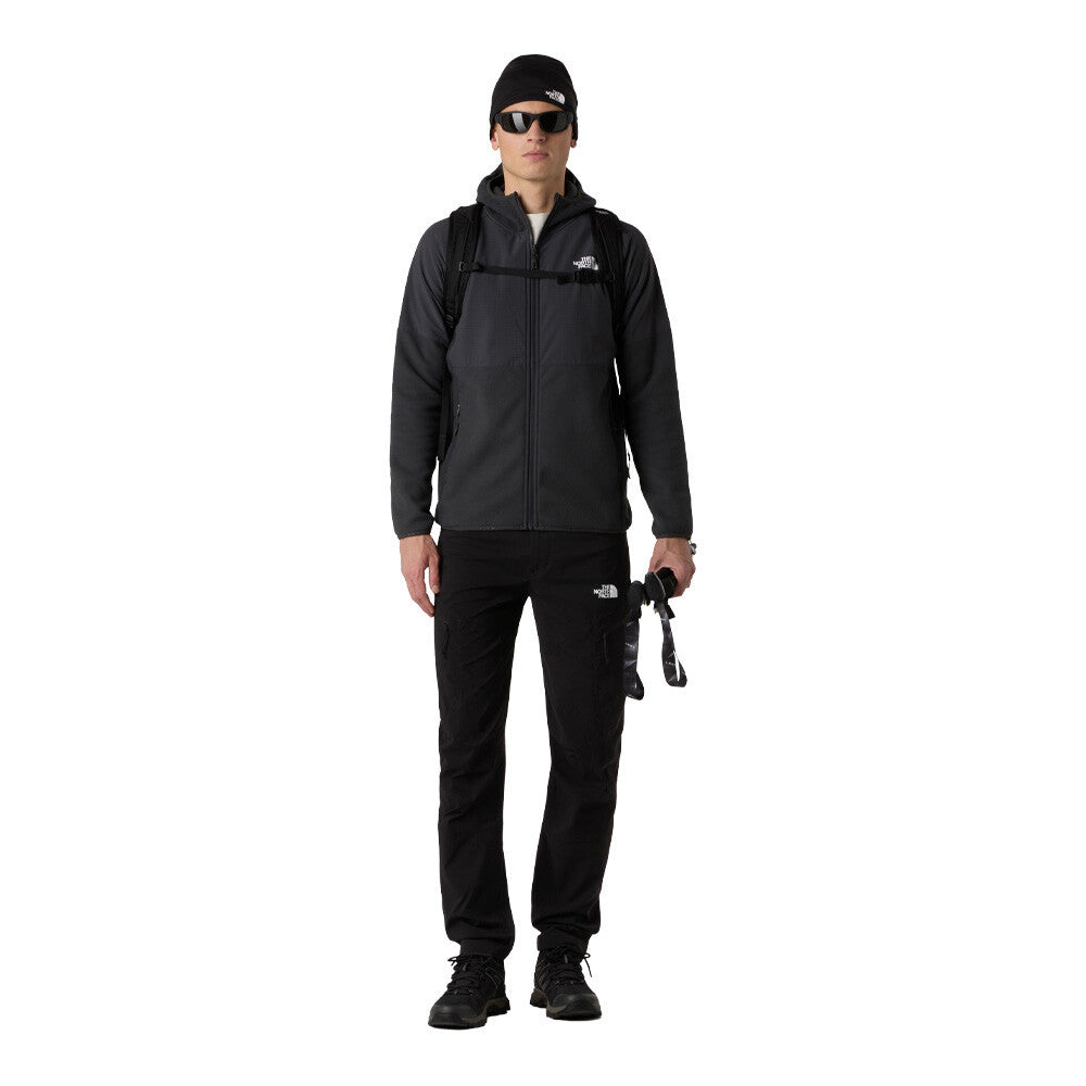 The North Face Glacier Heavyweight Full Zip Hooded Men's Fleece - Asphalt Grey