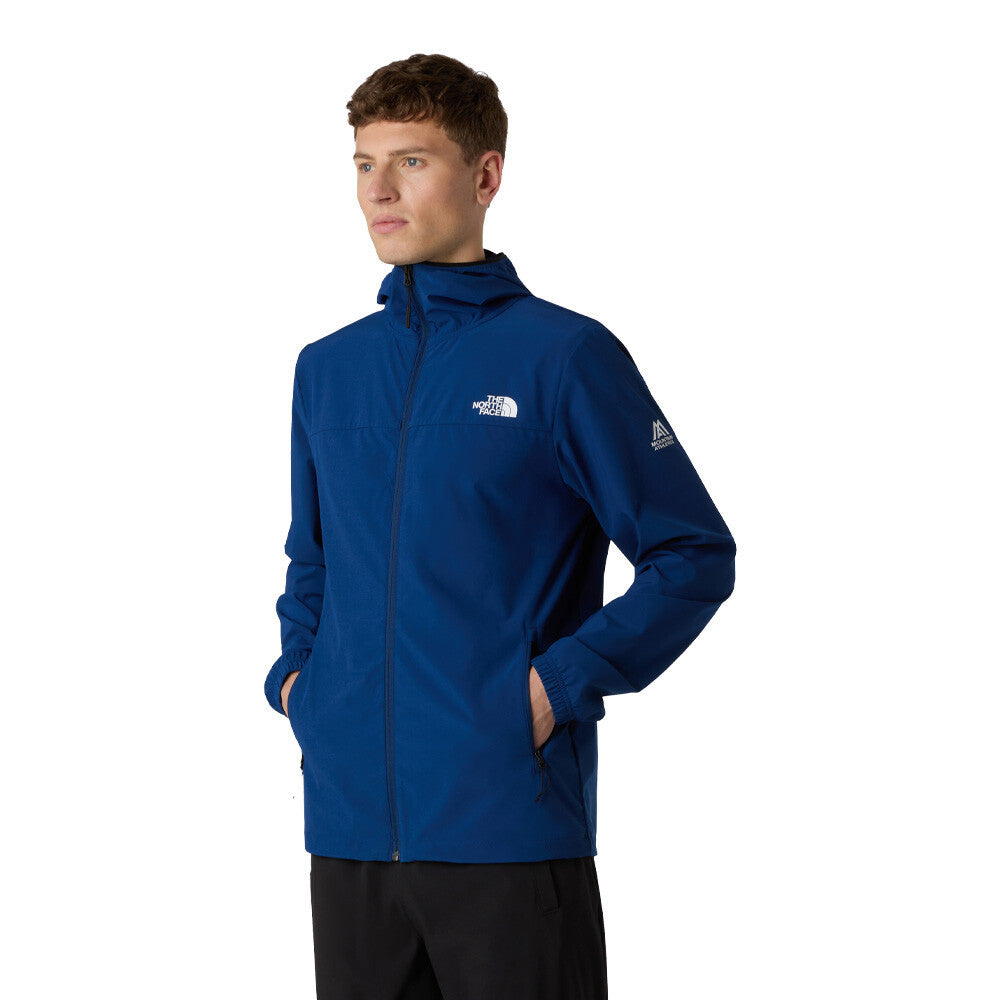 The North Face Mountain Athletics Hooded Men's Wind Jacket - Estate Blue