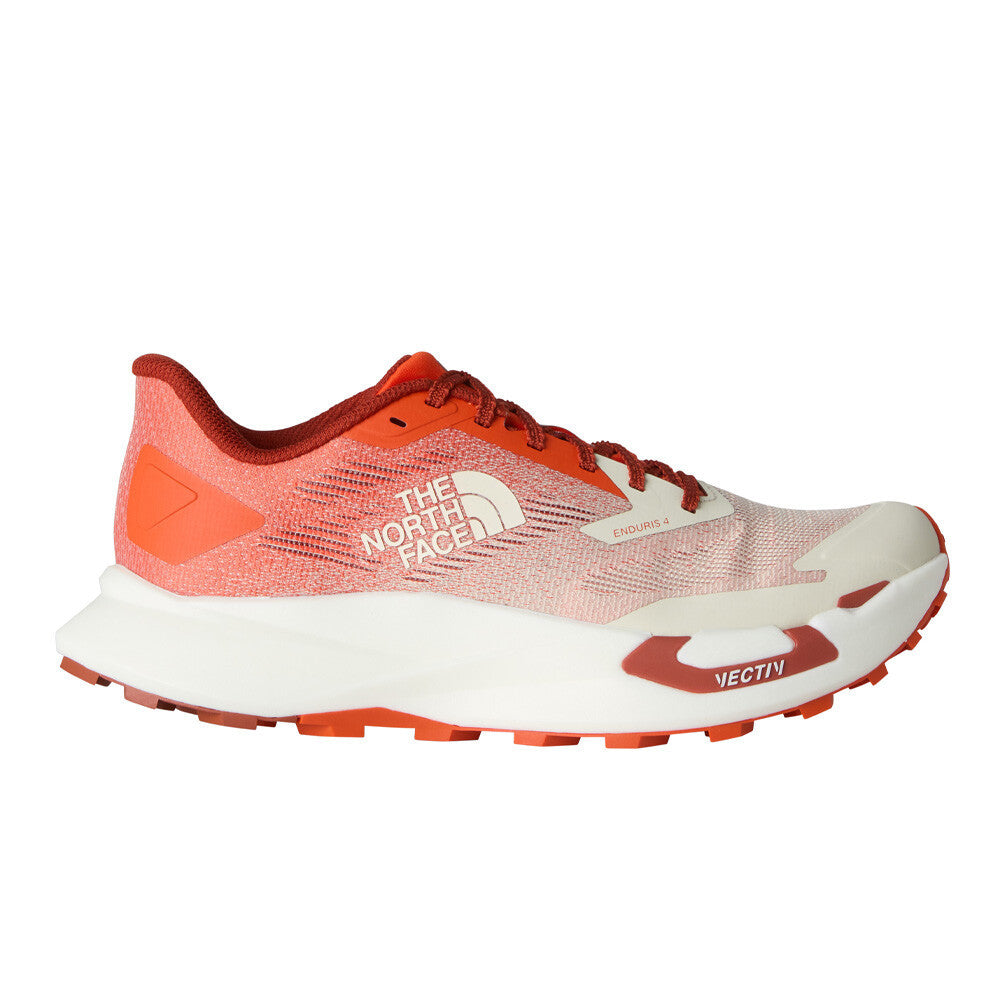 The North Face Vectiv Enduris 4 Men's Trail Running Shoes - Lava Red/Calacatta