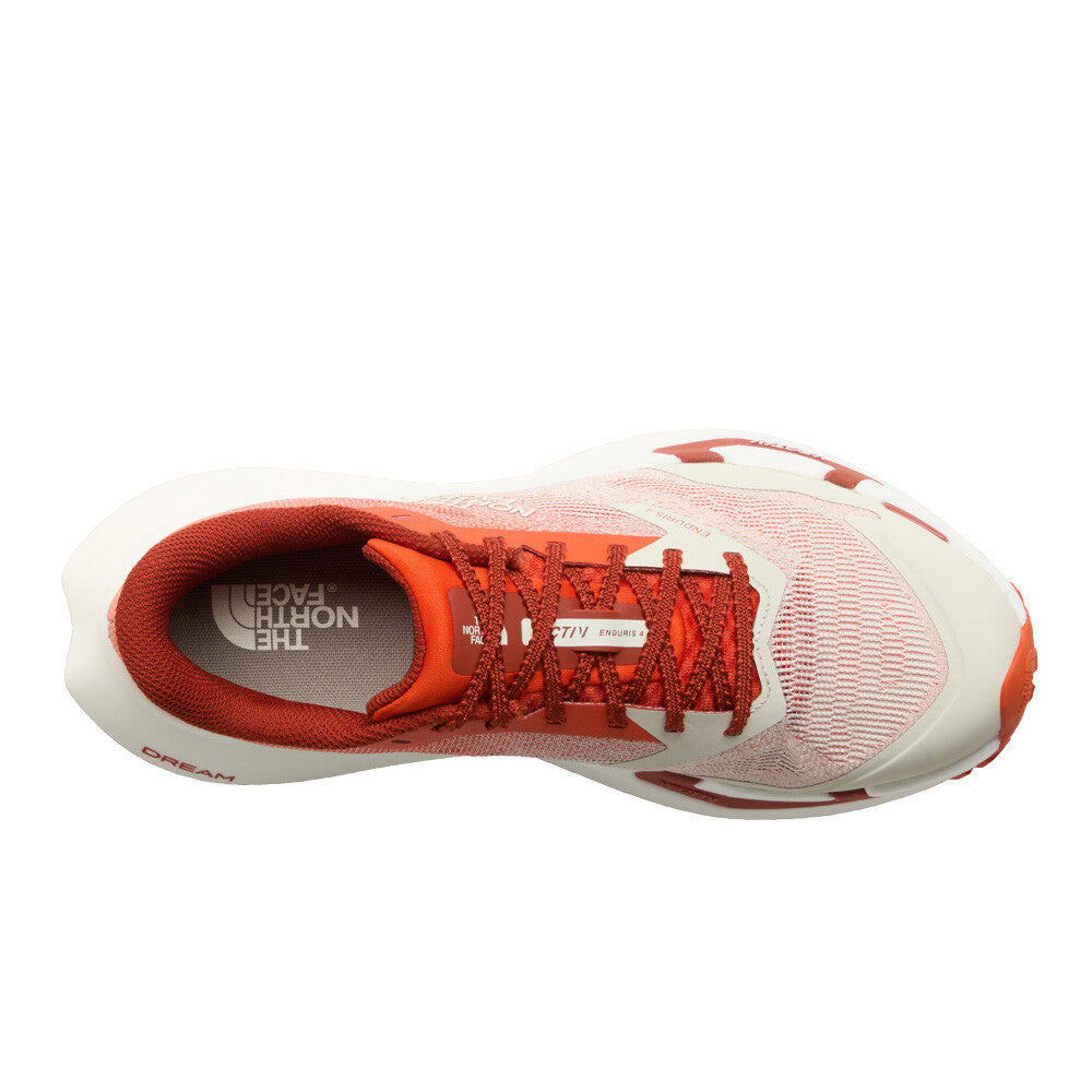 The North Face Vectiv Enduris 4 Men's Trail Running Shoes - Lava Red/Calacatta