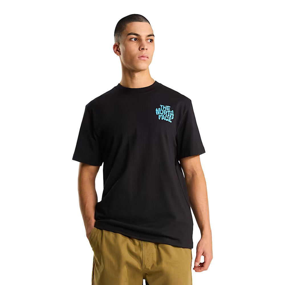 The North Face Drip Logo Relaxed Graphic Men's T-Shirt - Black
