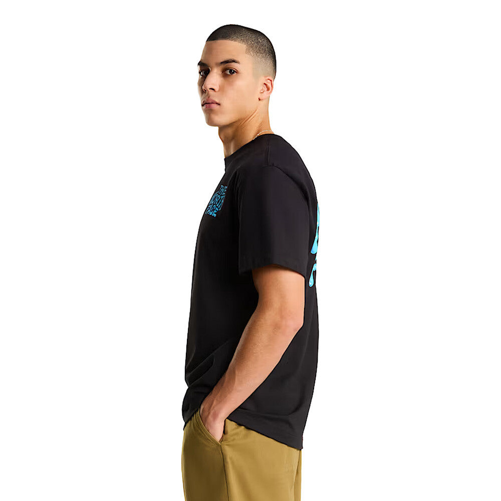 The North Face Drip Logo Relaxed Graphic Men's T-Shirt - Black