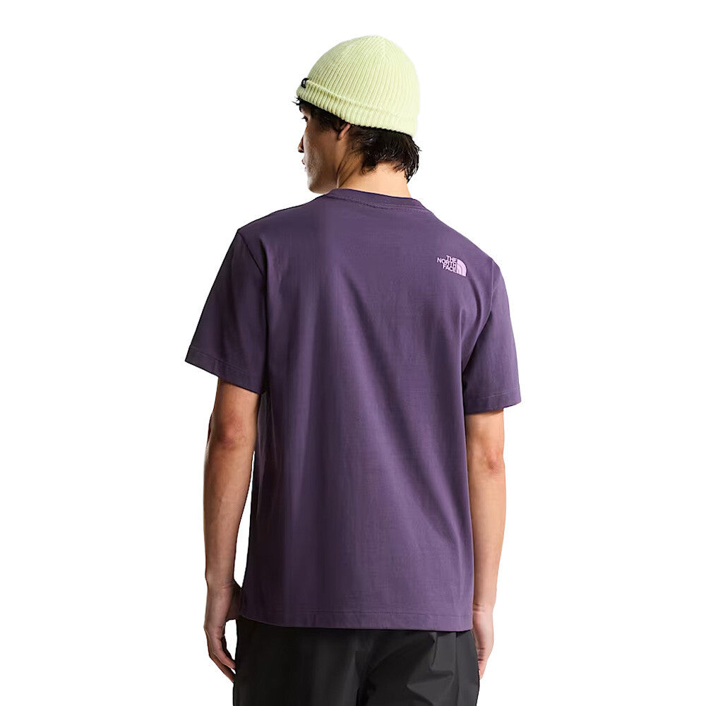The North Face Logo Twist Relaxed Graphic Men's T-Shirt - Endless Dusk
