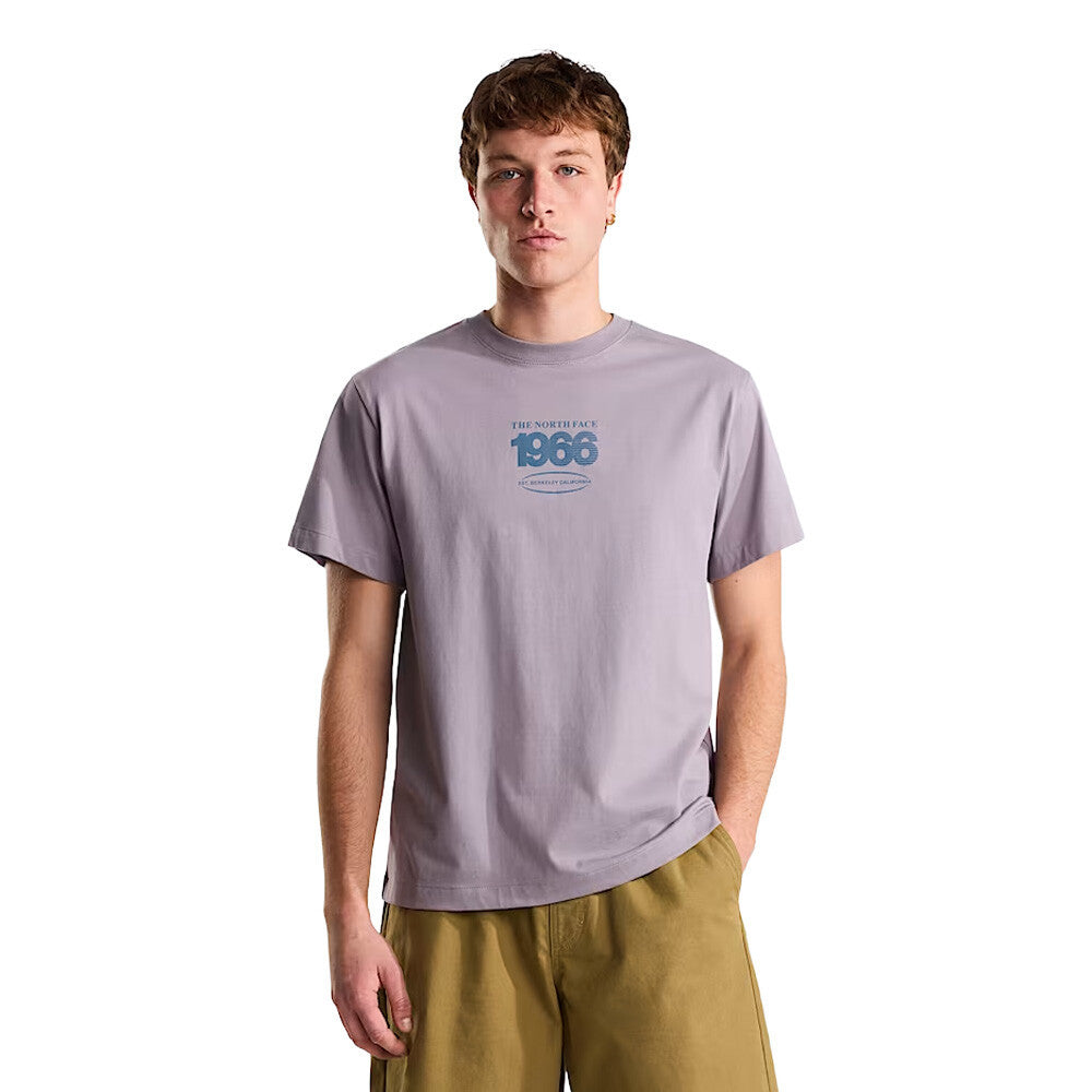 The North Face Track Relaxed Graphic Men's T-Shirt - Transcendent Grey