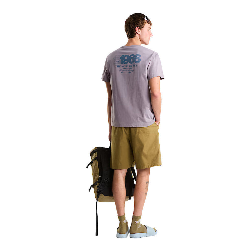 The North Face Track Relaxed Graphic Men's T-Shirt - Transcendent Grey