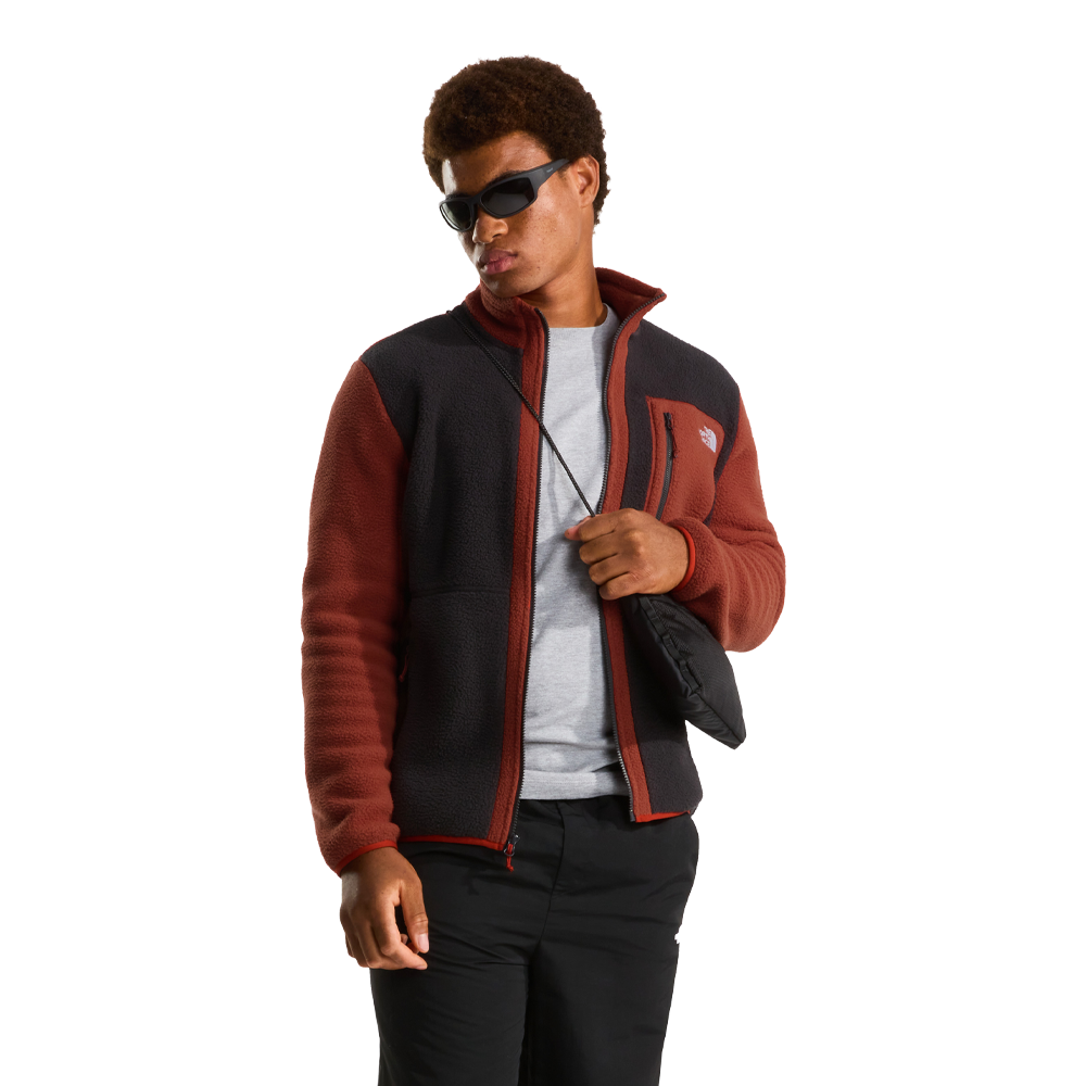 The North Face Yumiori Men's Fleece Jacket - Black/Ember Soil/Iron Clay
