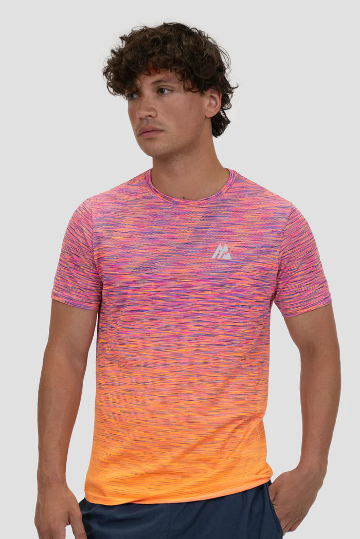 MONTIREX TRAIL SEAMLESS T SHIRT - PURPLE/PINK/ORANGE
