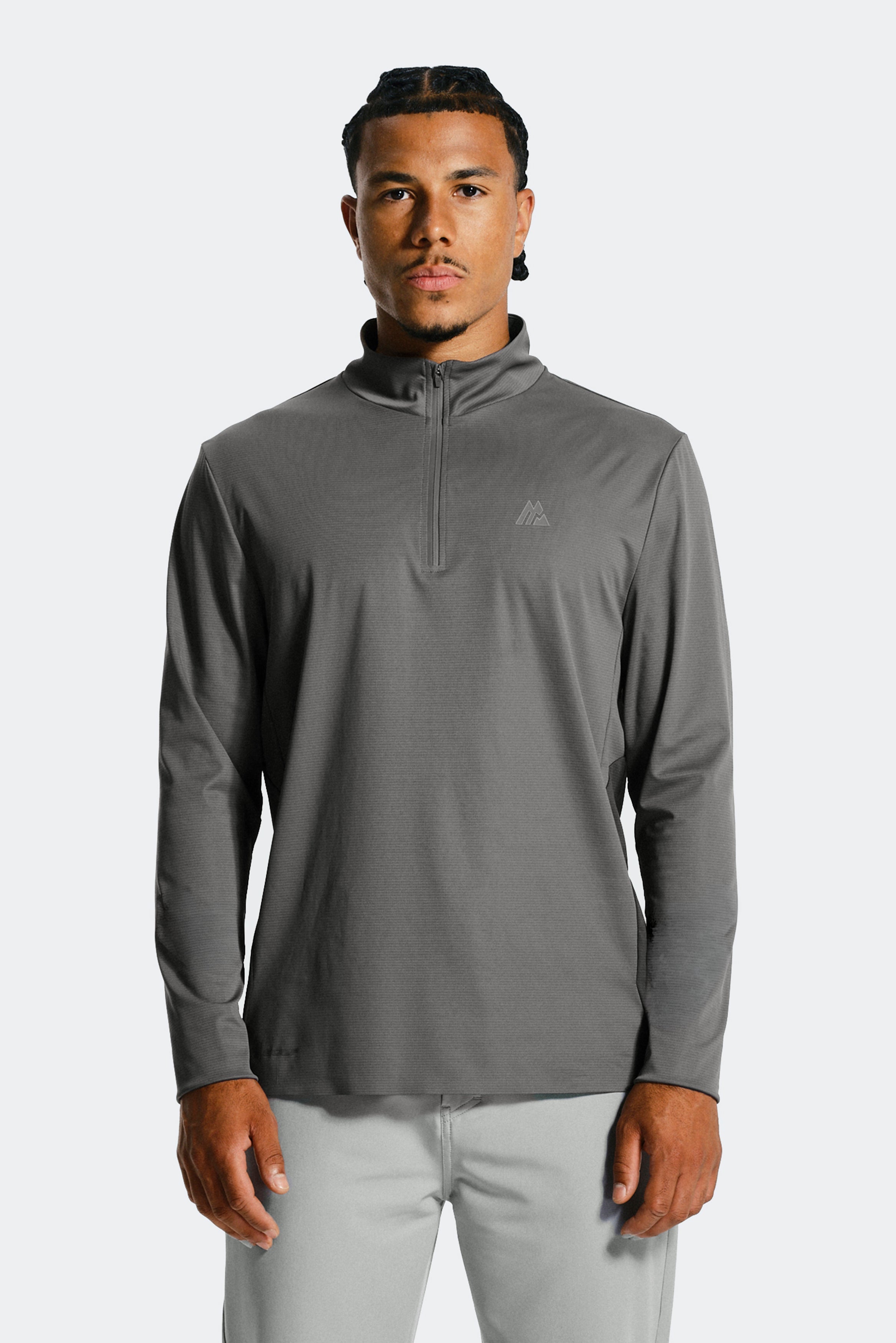 Montirex Golf 1/4 Zip Grey, Black
