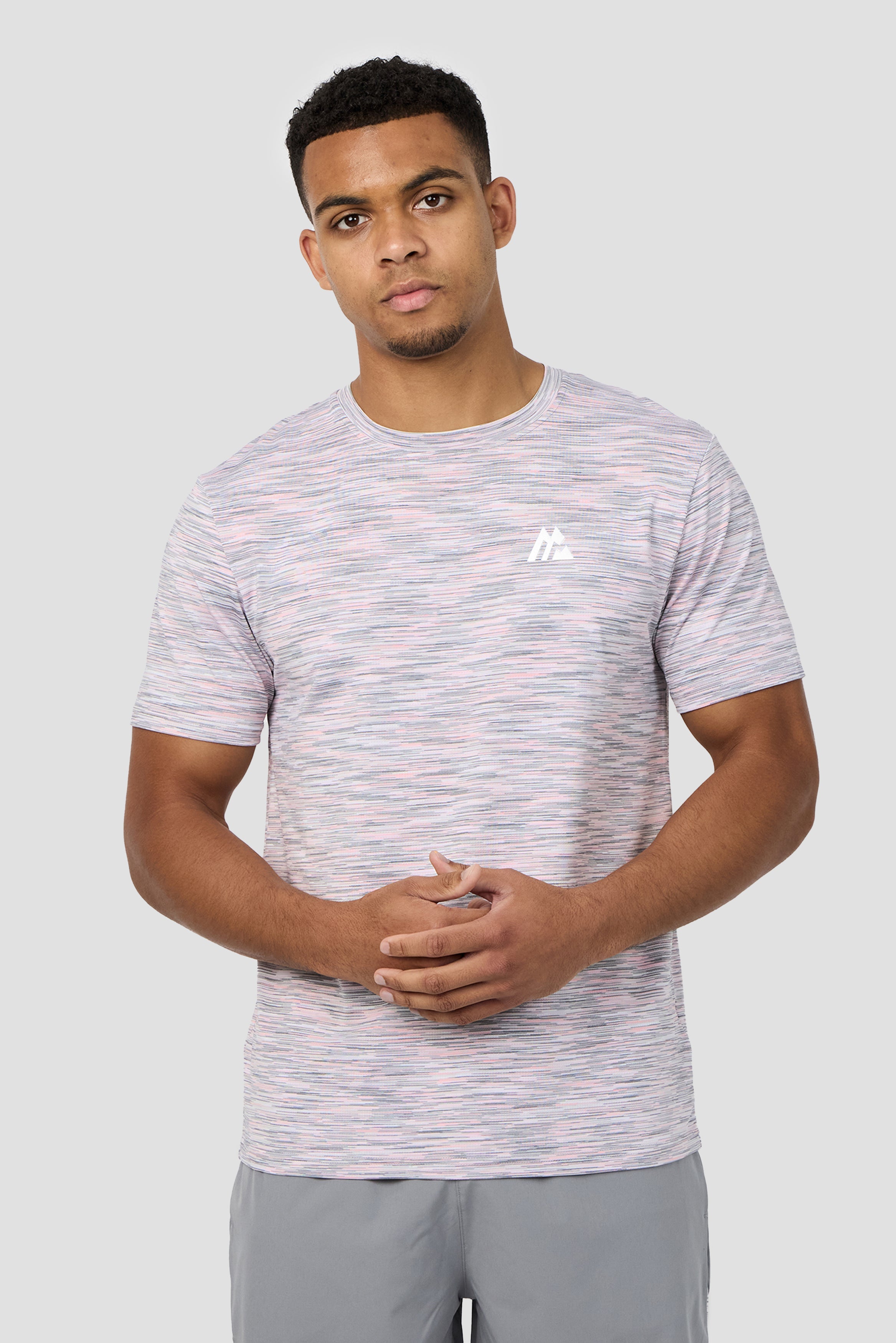 Montirex Trail T-Shirt – Grey, Pink, White