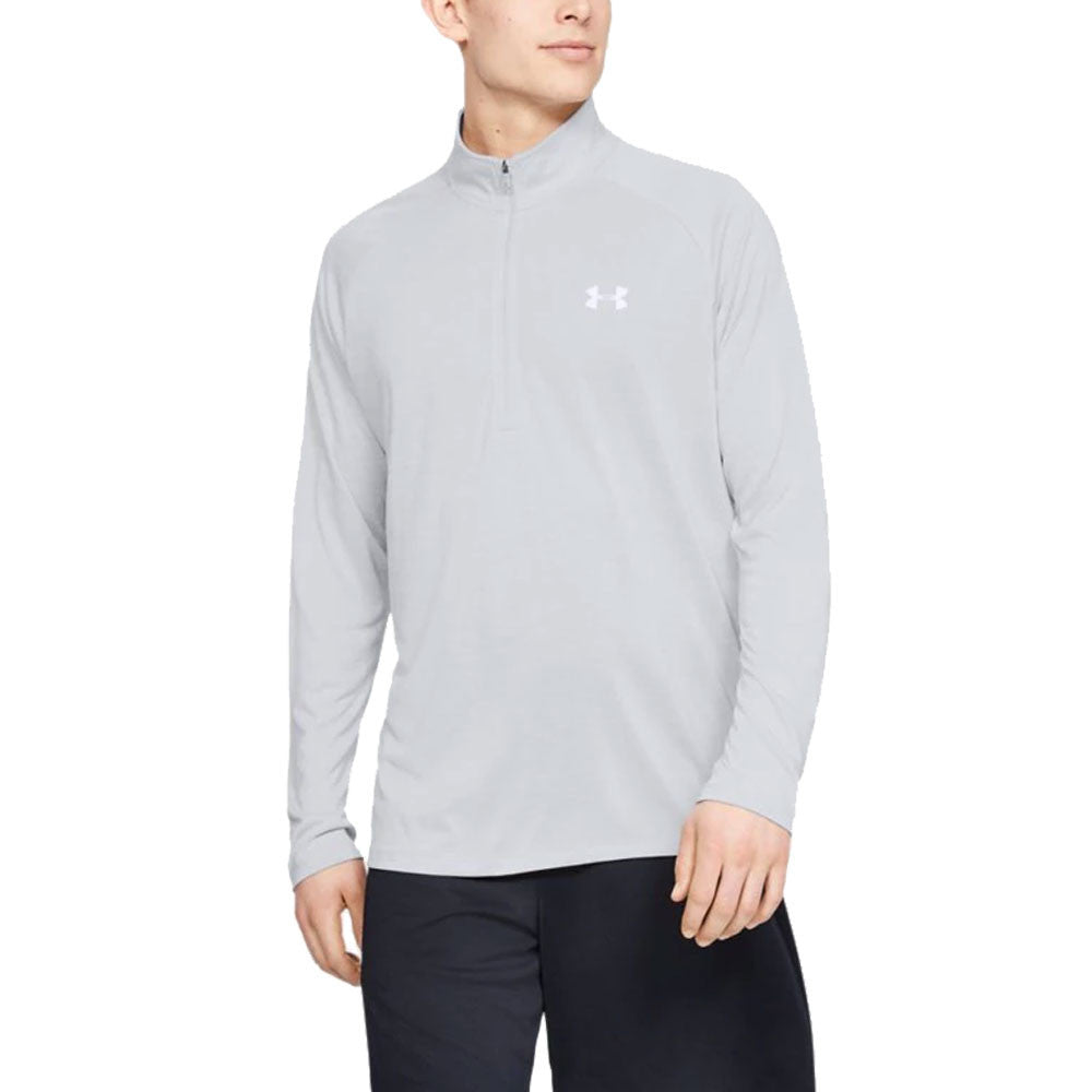 Under Armour Tech 2.0 Men's Half Zip Top - Light Grey/Grey