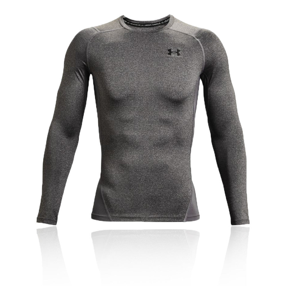 Under Armour HeatGear Armour Men's Long Sleeve Top - Carbon Heather/Black