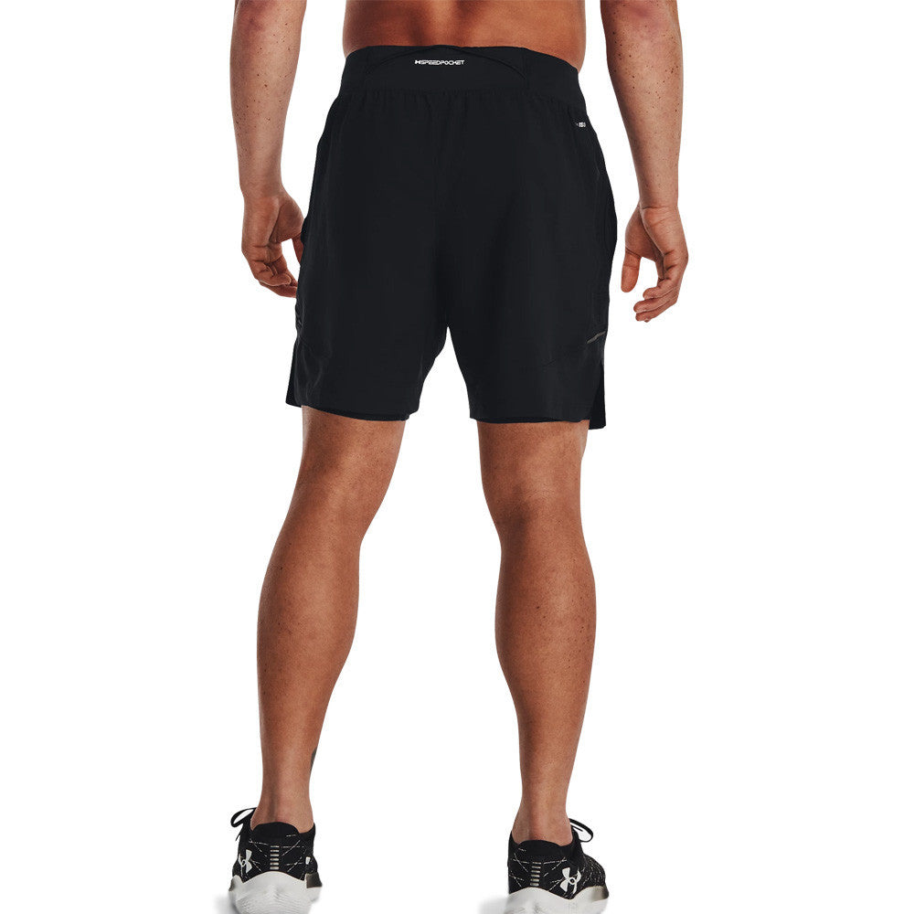 Under Armour Launch Pro 2-In-1 7 Inch Men's Shorts - Black/Reflective