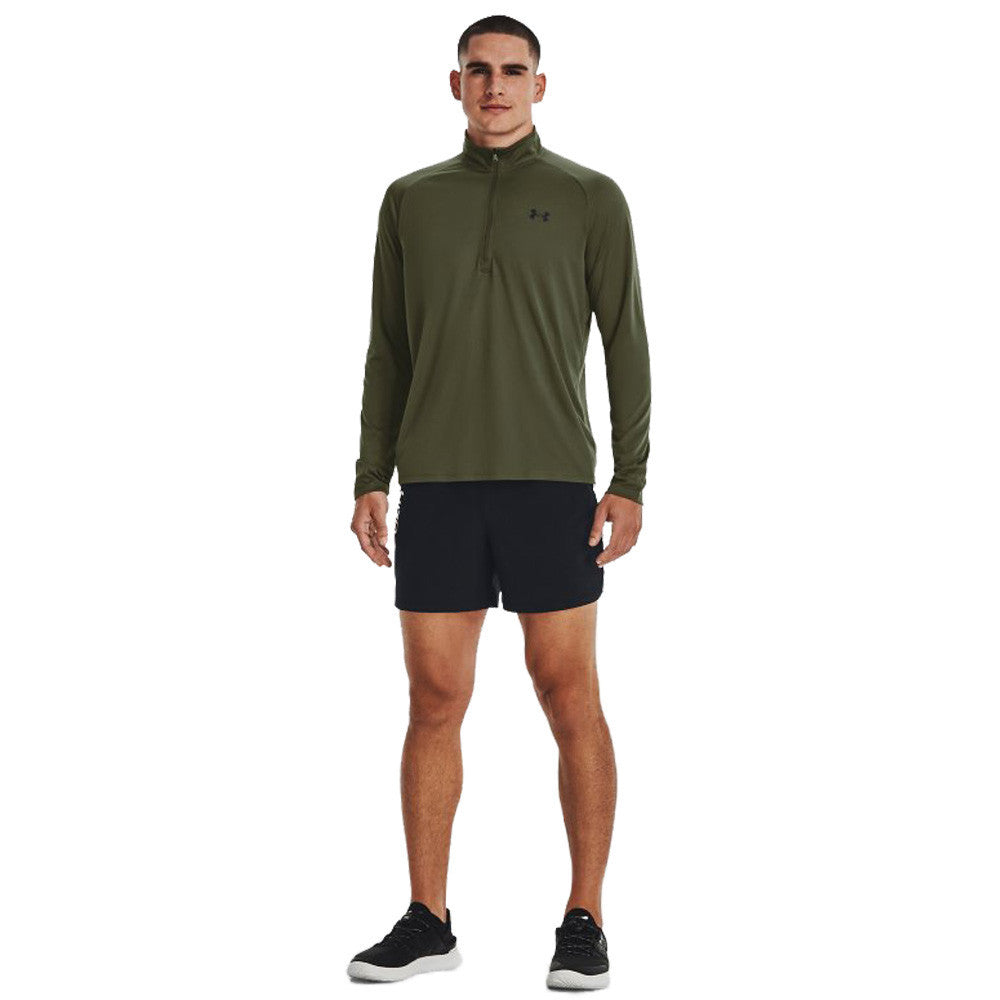 Under Armour Tech 2.0 Men's Half Zip Top - Marine Od Green/Black