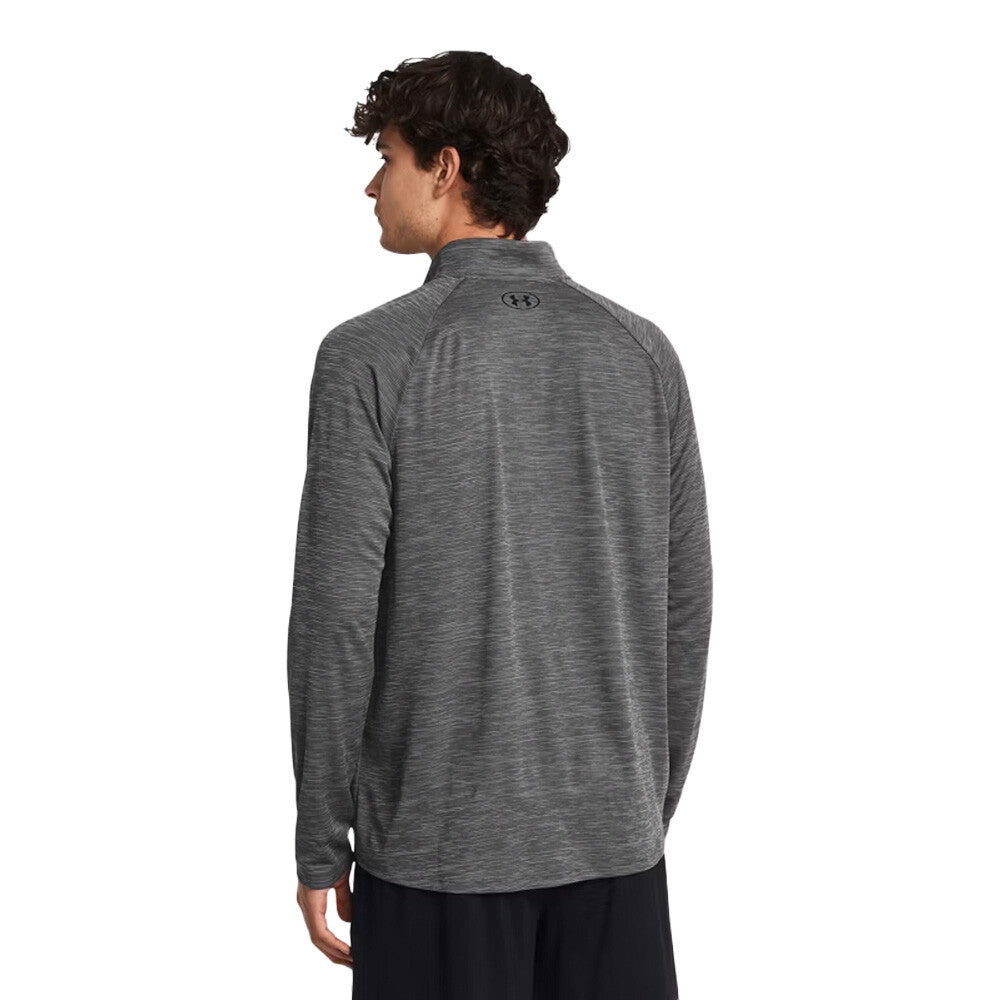 Under Armour Tech Textured Men's Half Zip Top - Castlerock/Black