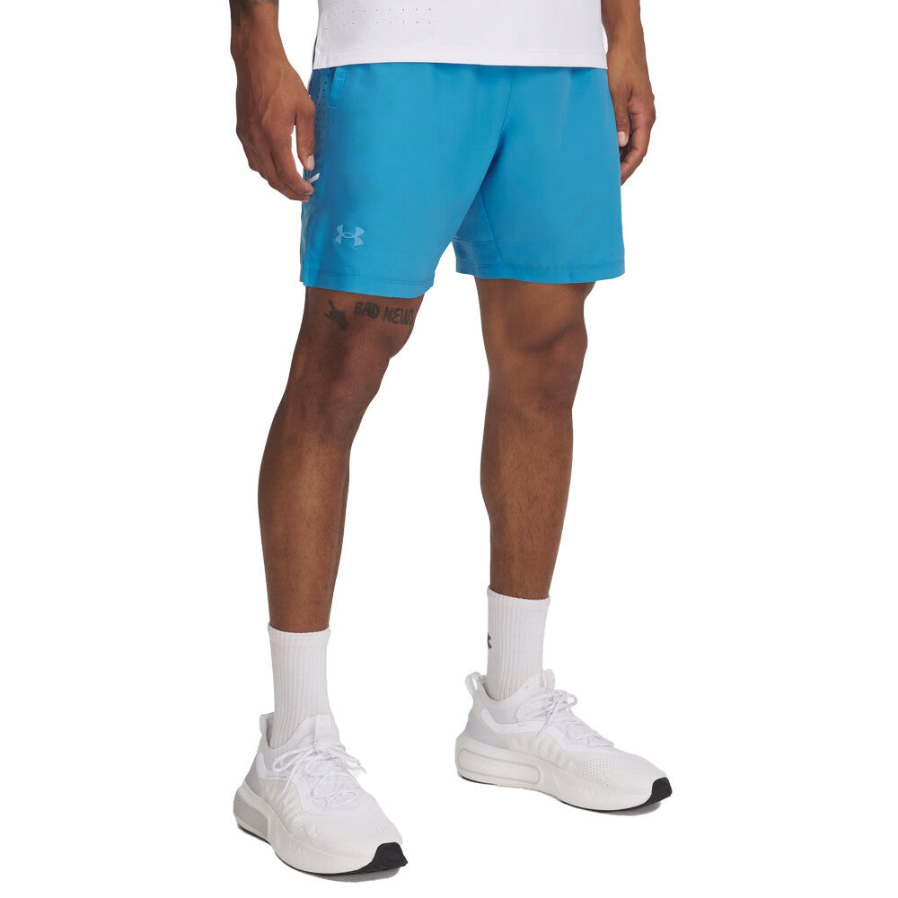 Under Armour Launch Elite 2-in-1 7 Inch Men's Shorts - Ether Blue/Reflective